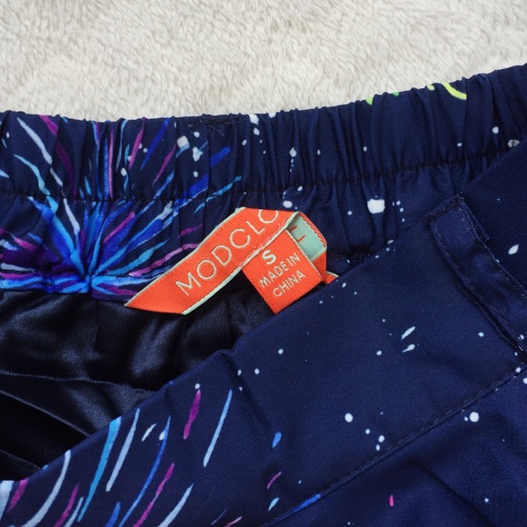 S / ModCloth fireworks New Years skater skirt NWOT - Picture 5 of 6